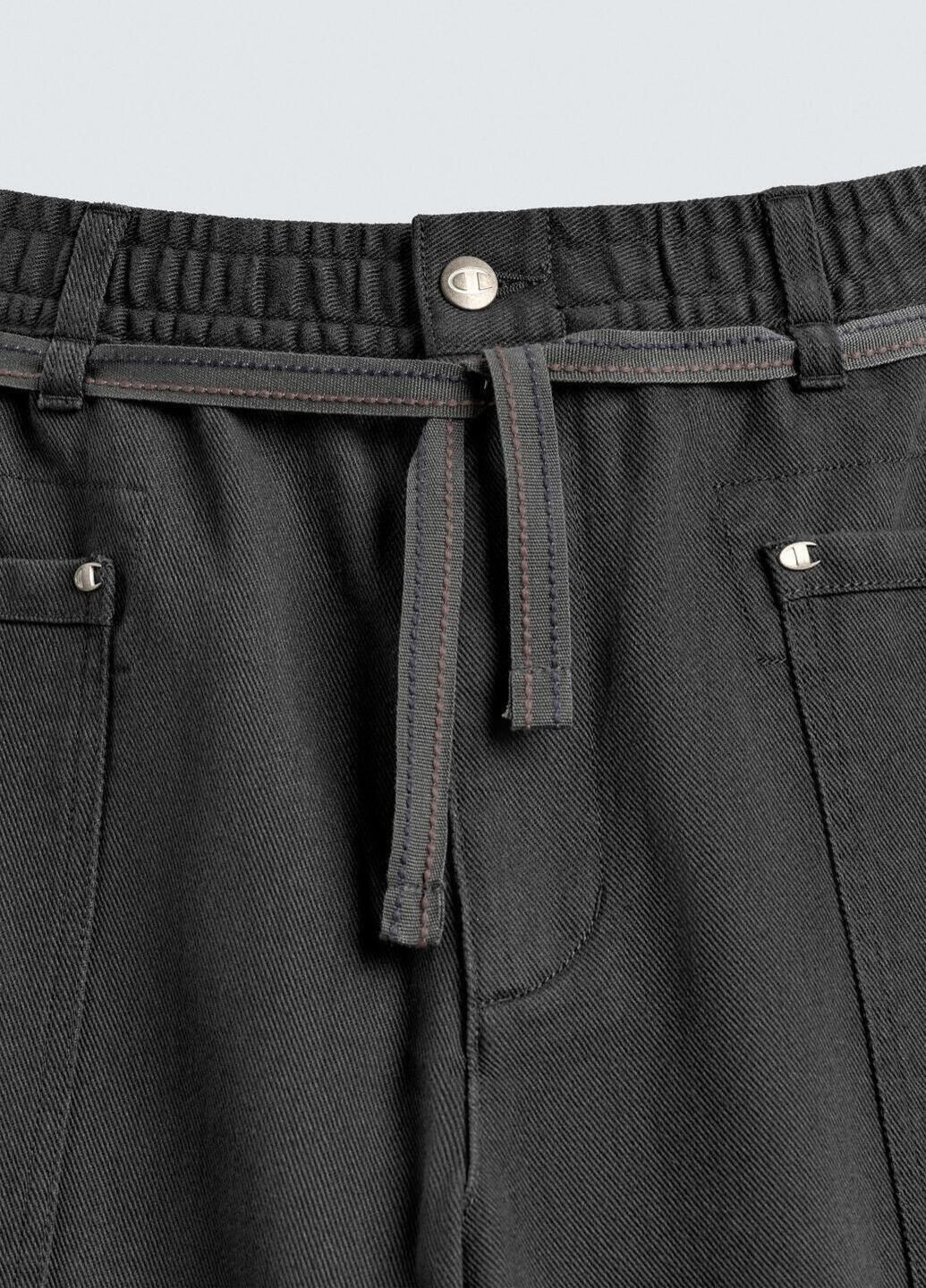 Графитовые кэжуал демисезонные брюки Zara