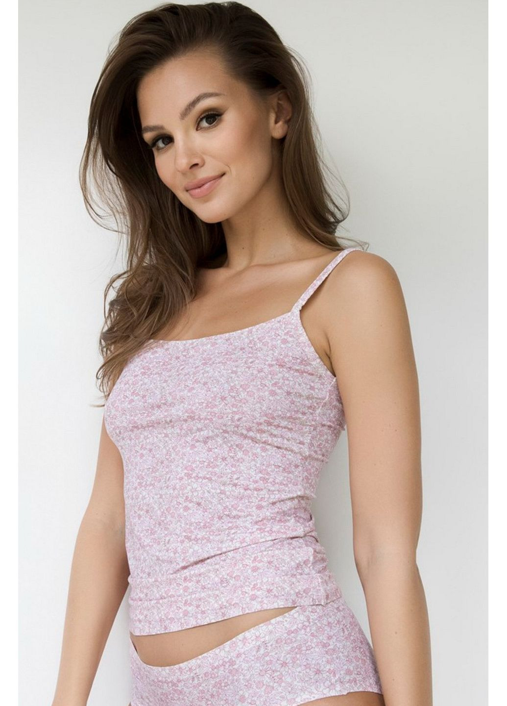 Майка бесшовная с цветочным принтом Pink Story Julimex — 351583584