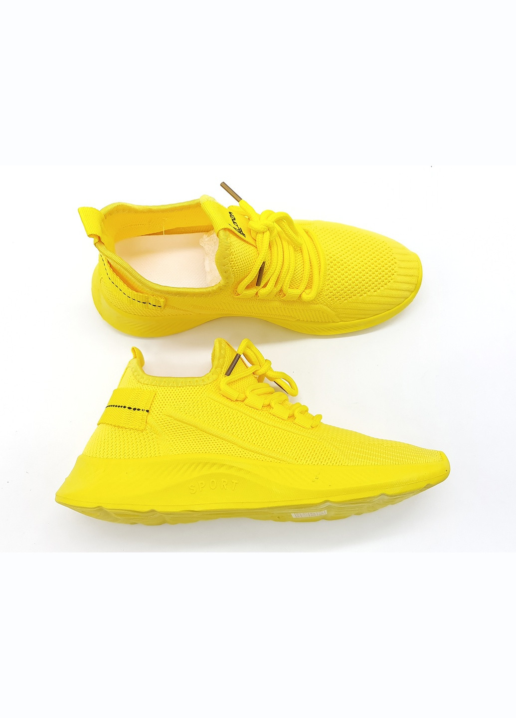 Жовті всесезонні жіночі кросівки жовті текстиль l-16-38 24,5 см (р) Lonza