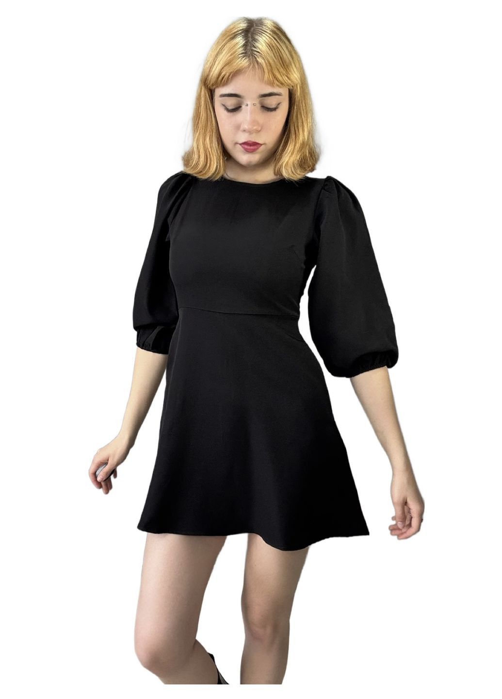 Черное платье весенне-летнее Sinsay