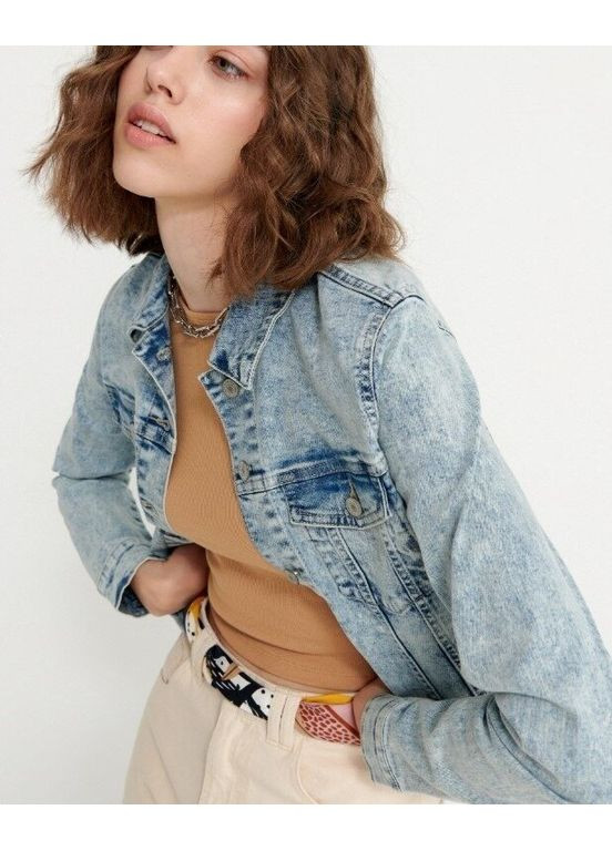 Синя демісезонна джинсова куртка 7059e-50j House