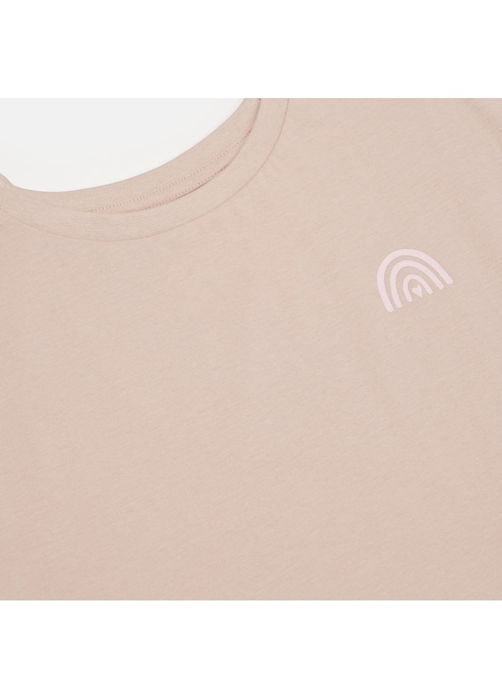 Светло-бежевая летняя футболка H&M