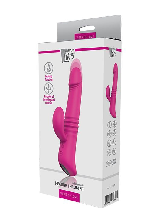 Вібромасажер з функцією нагріву HEATING THRUSTER MAGENTA Dreamtoys (299007249)