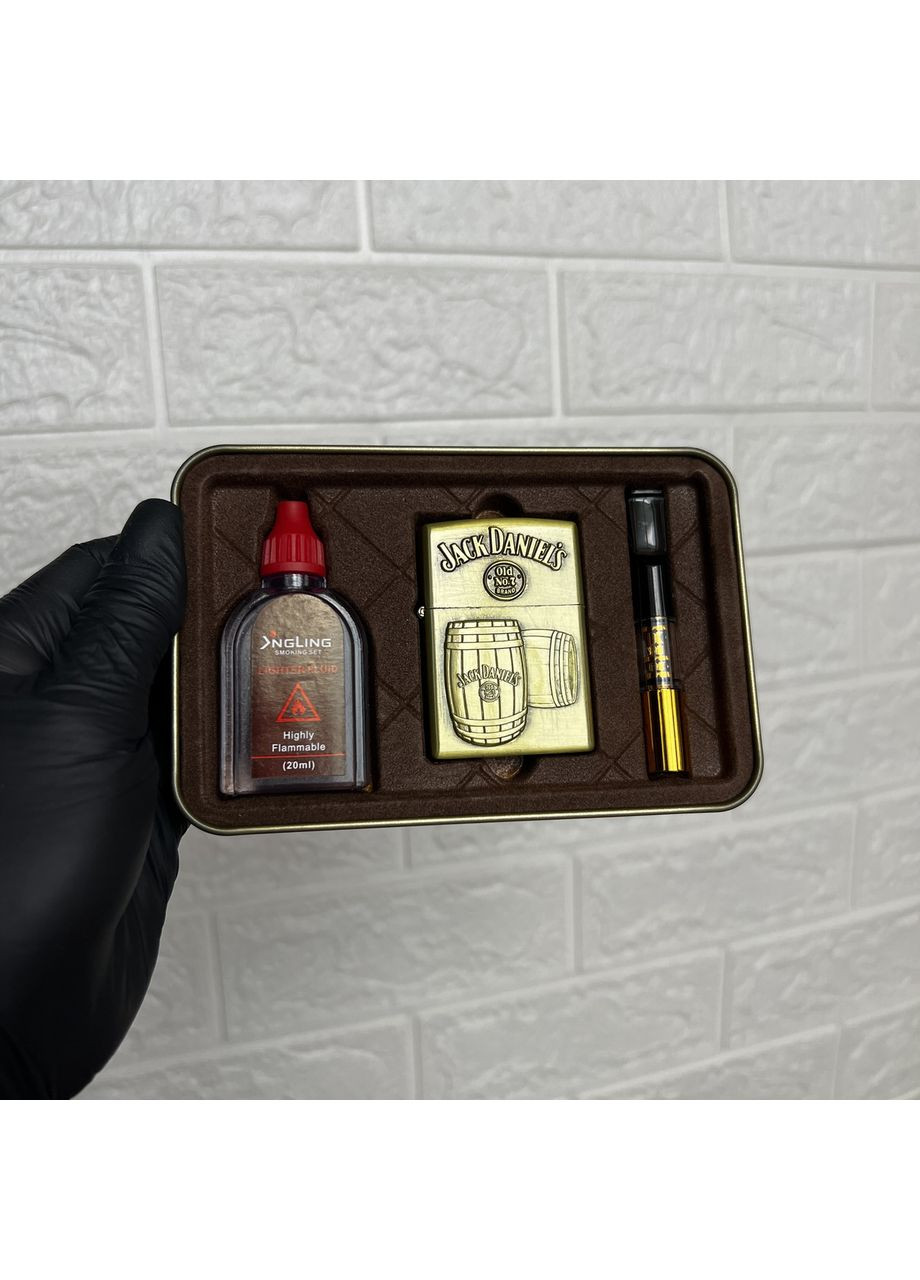 Подарунковий набір з бензиновою запальничкою №4728 No Brand (370802858)