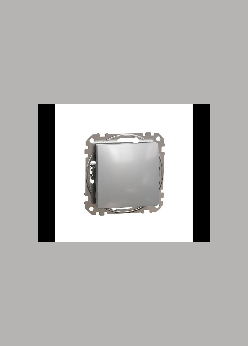 Одноклавішний вимикач алюміній [SDD113101] ABS-UV Sedna Design&Element Шнейдер Електрік Schneider Electric (344538105)