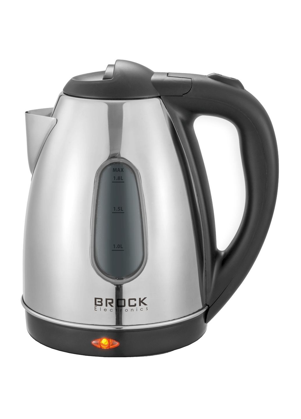 Електрочайник WK 0601 SS 1500Вт/ 1.8л/ потрійна система безпеки/ BROCK (314748748)