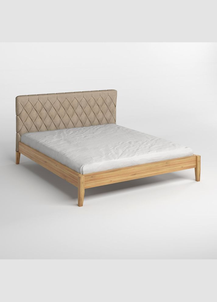 Полуторне дерев'яне ліжко Венеція ДК /Аляска 23 (Бежевий) 120х190 см Mebigrand (366086851)