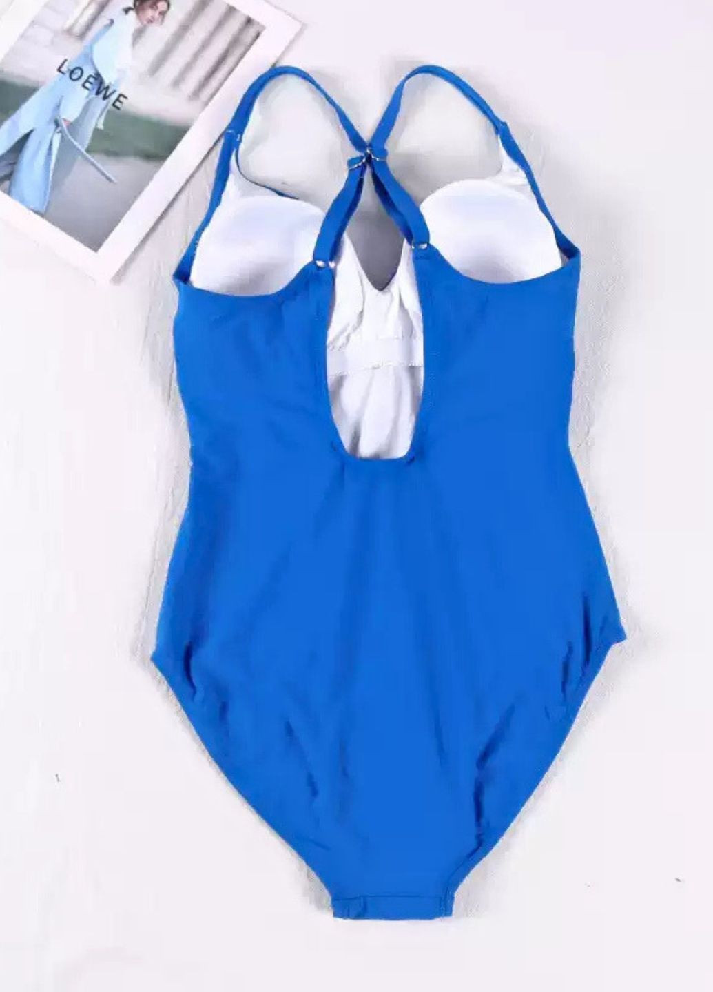 Синий демисезонный слитный купальник cecilia красный (7191) слитный FS