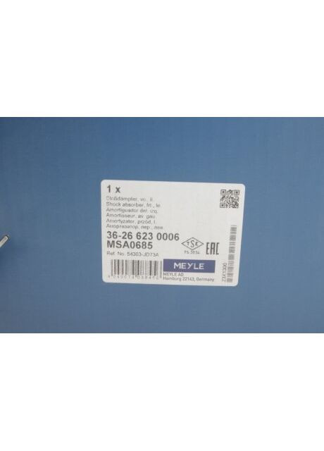 Амортизатор підв. NISSAN передн. лів. (вир-во ) 36-26 623 0006 Meyle (366121911)
