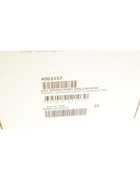 Пружина (передняя) Opel Insignia A 1.6CDTI (МКПП/+АС)/(АКПП/-АС) 15-17/2.0CDTI 08-17 (хэтч./се 4063537 (opt-om) Lesjofors (345773632)