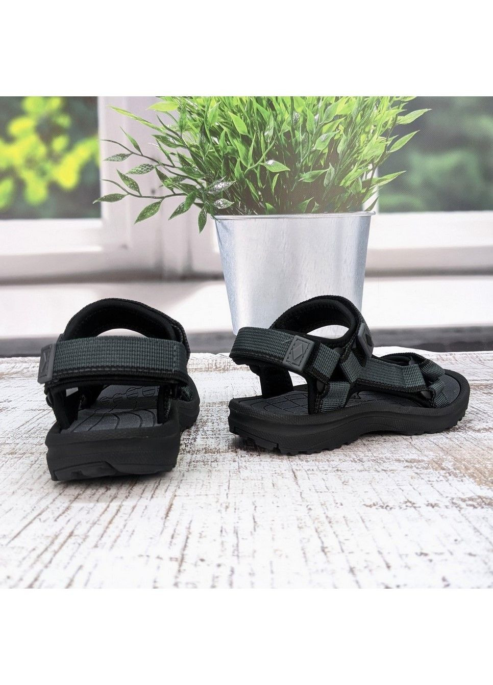 Серые повседневные босоножки детские сандалии для мальчика EEBB на липучке