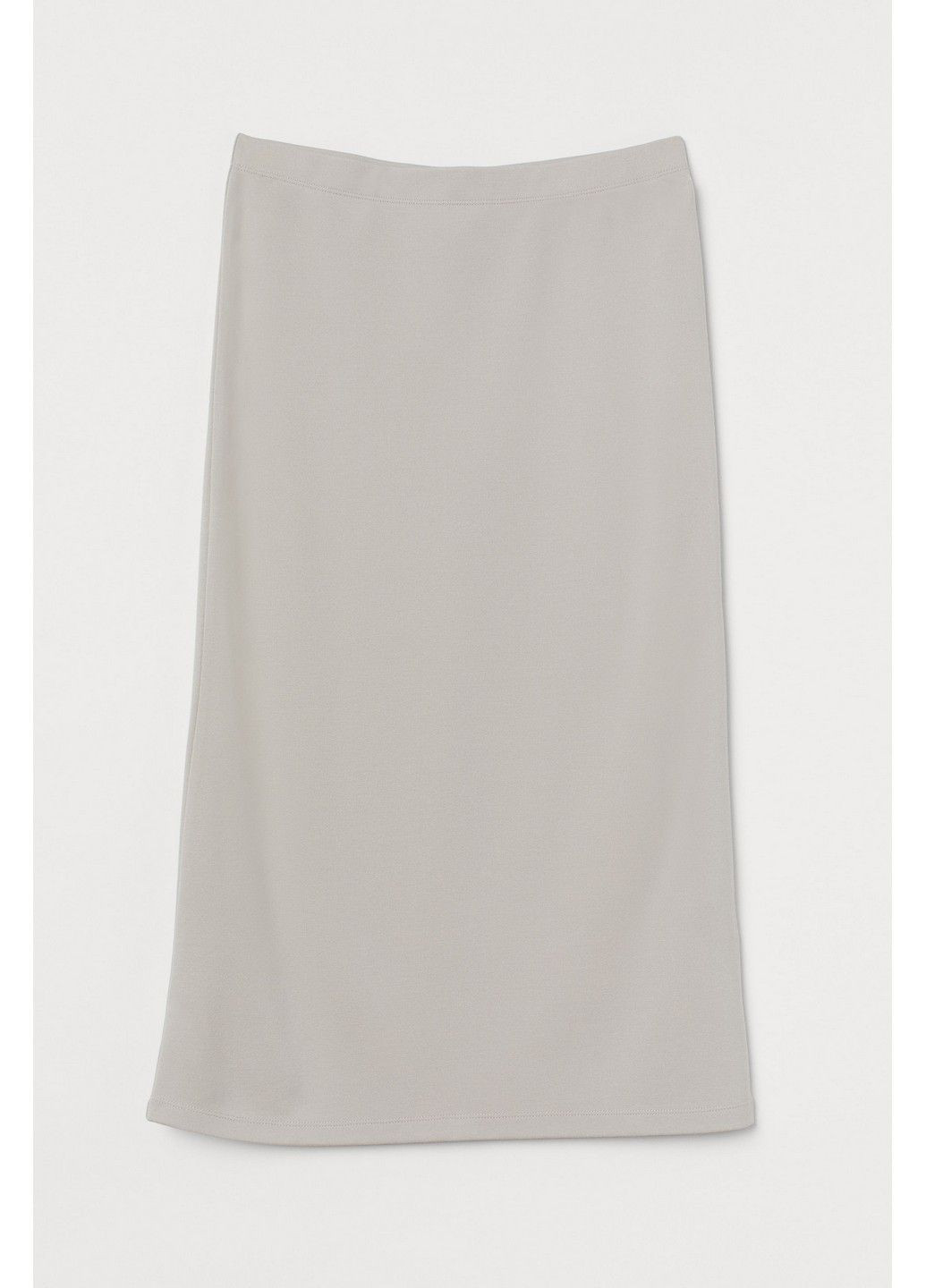 Светло-серая однотонная юбка H&M