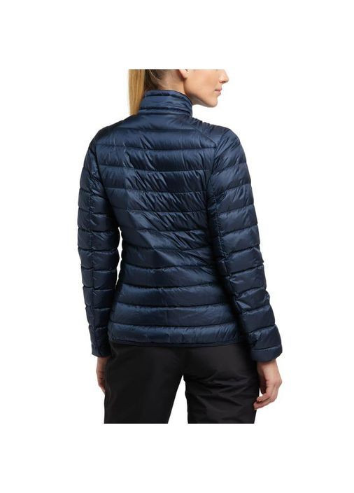 Темно-синя демісезонна жіноча пухова куртка roc down jacket women tarn blue водонепроникна вітрозахисна у синьому кольорі No Brand