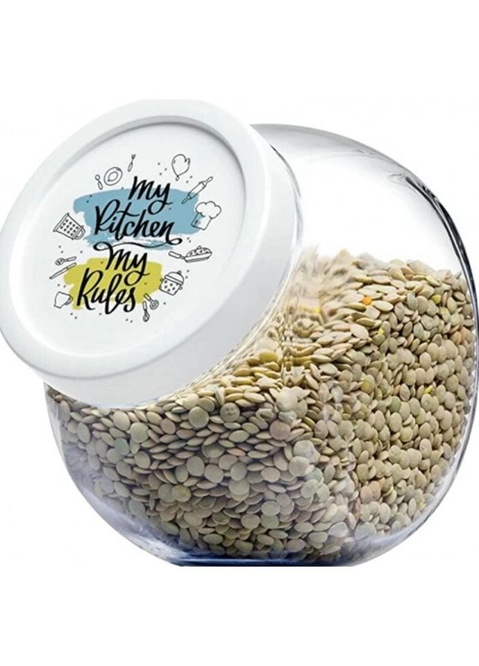 Банка для сыпучих Bella Graffiti PS-80000-1-SL 1500 мл Pasabahce (335585909)