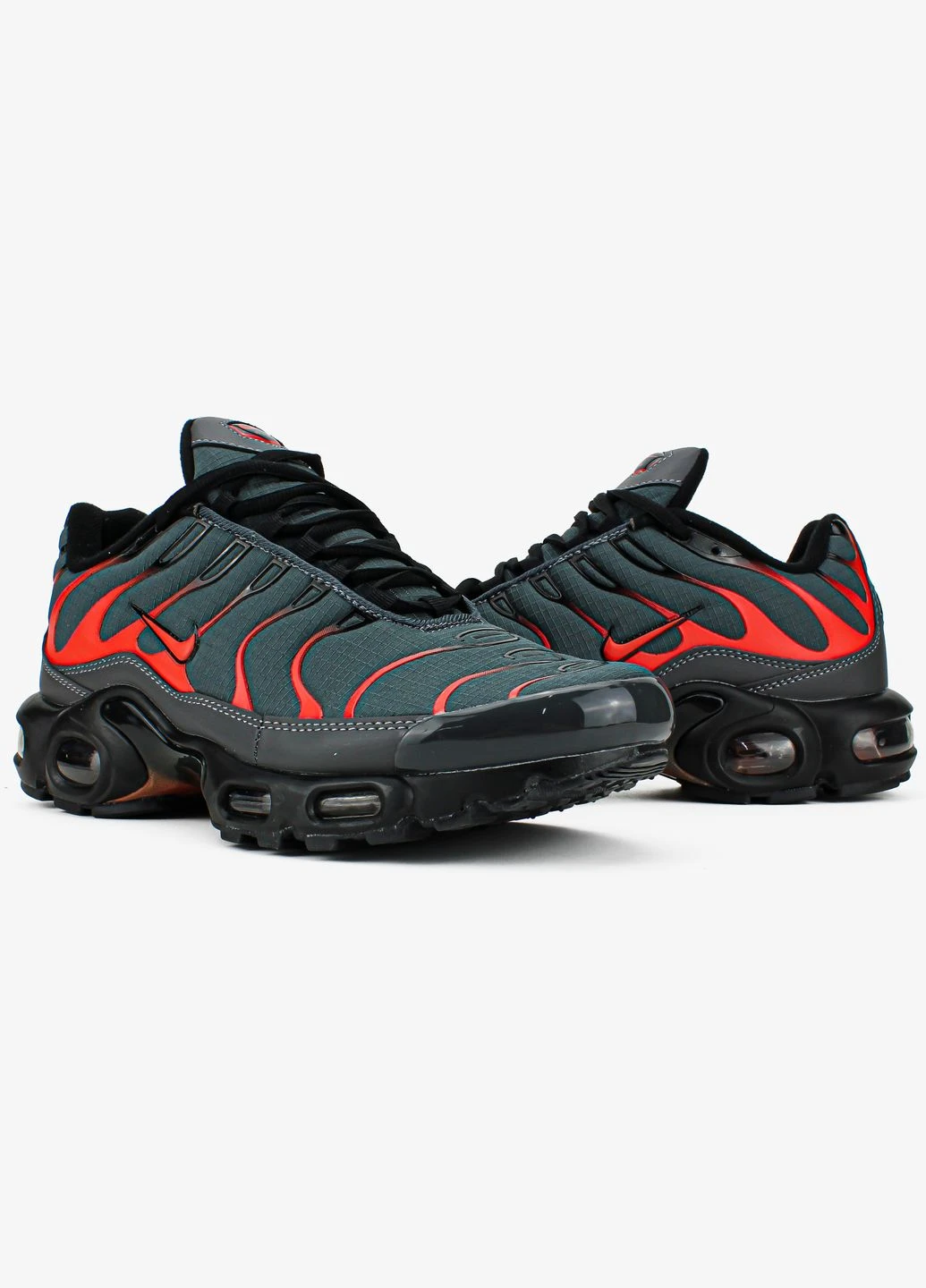 Чорні всесезон кросівки чоловічі nike air max tn plus black orange | найк аір макс тн чорні оранжеві No Brand