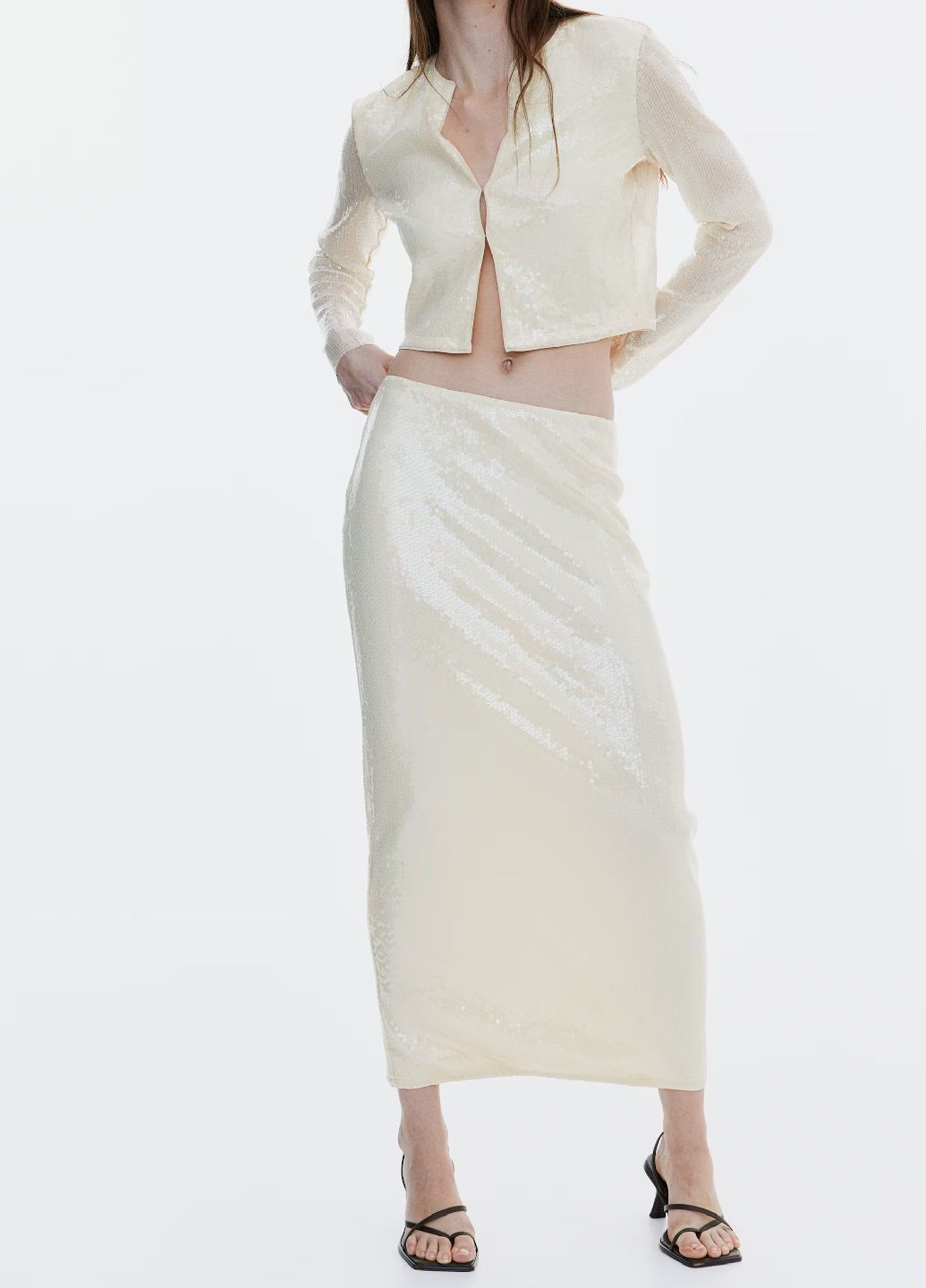 Світло-бежева блуза H&M