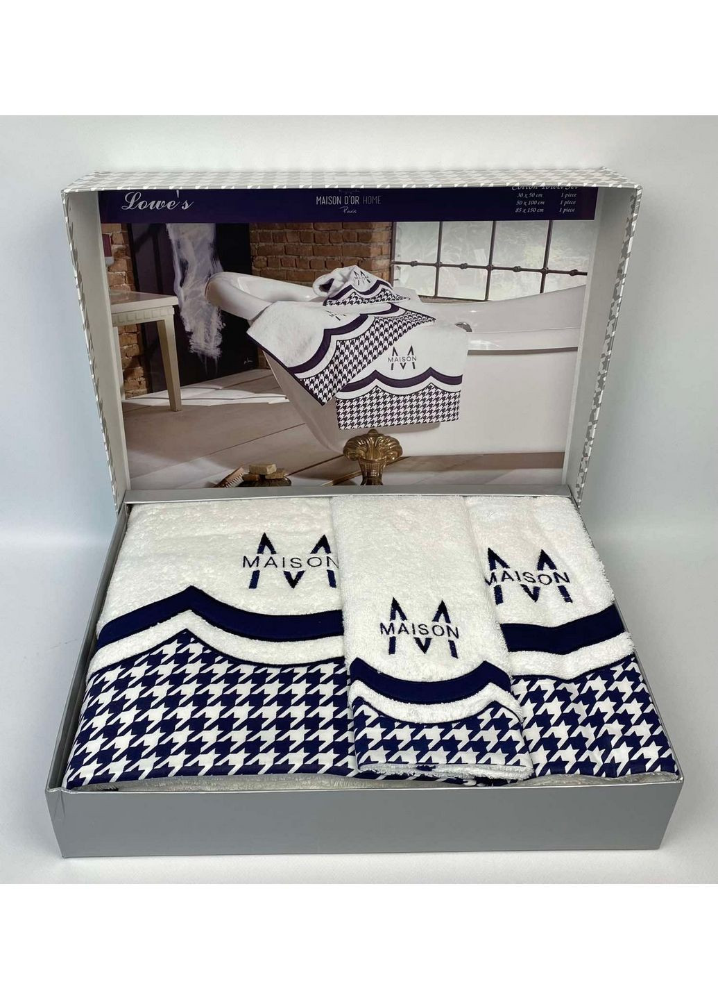 Maison D'or комплект полотенец (3 штуки) комбинированный производство - Турция