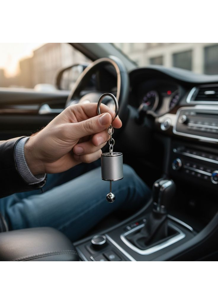 Брелок для ключей коробка передач подвеска на зеркало автомобиля сумку рюкзак ключи металлический Серебристый 99_3_0_3C No Brand (368787034)