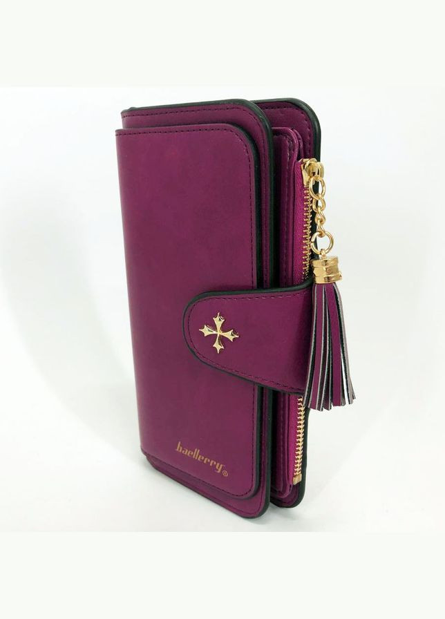 Клатч портмоне гаманець N2341, маленький жіночий гаманець, компактний гаманець. Колір: фіолетовий Baellerry (364665603)