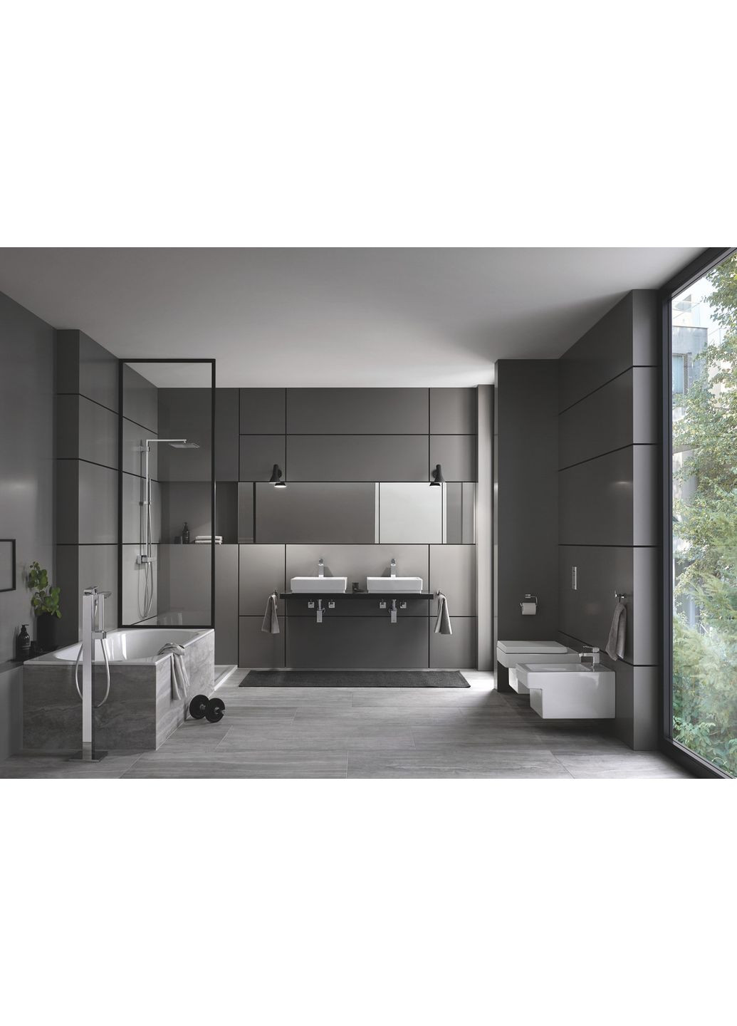 Підлоговий змішувач для ванни Eurocube (23672001) Grohe (369933214)