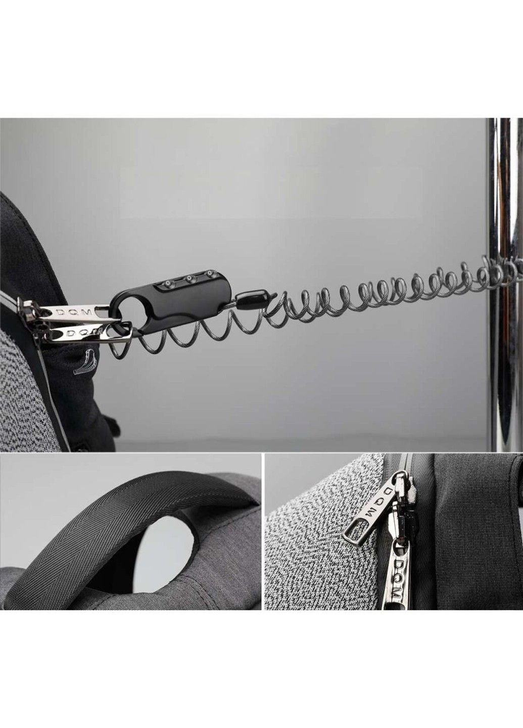 Рюкзак D-83351 15.6" Black Grey Tigernu (371363773)