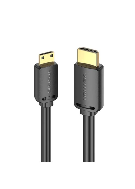 Кабель HDMI-C Male to HDMI-A Male 4K HD v2.0 Cable 1.5M Black () Vention AGHBG (372682407)