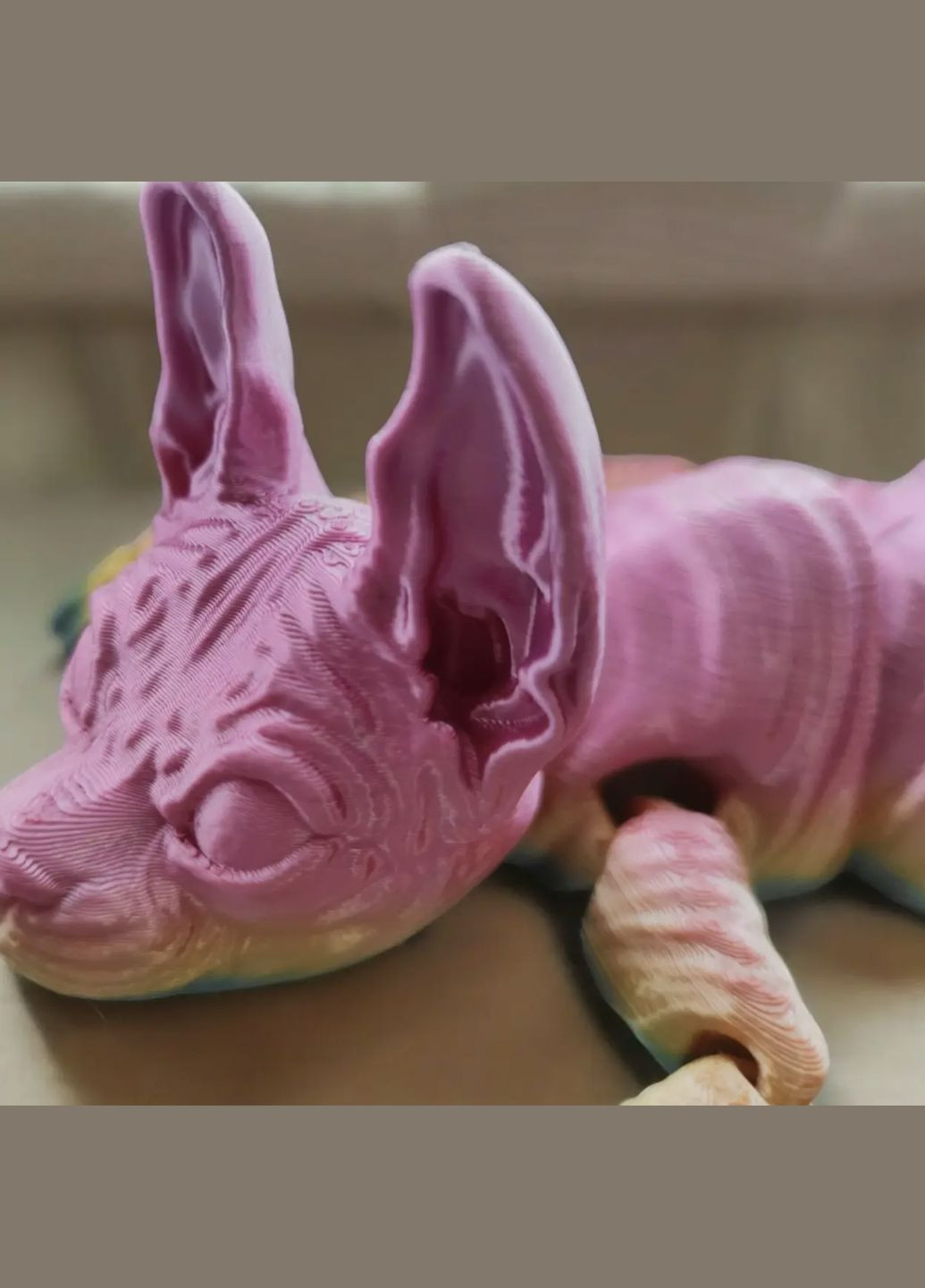 Іграшка Кішка Сфінкс Виготовлено з пластику райдужний UA3D (303136803)