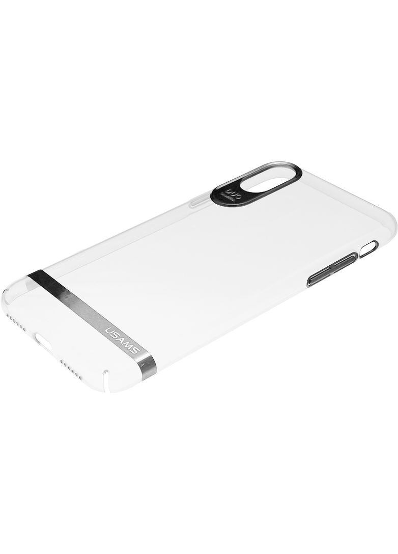 Чехол-накладка Q-plating Series Apple iPhone X Silver USAMS (301782112)