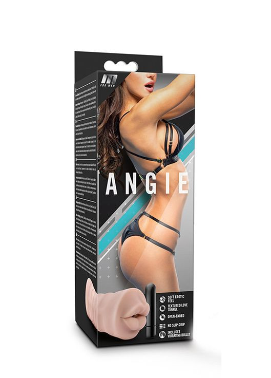 Мастурбатор с вибро M FOR MEN ANGIE VANILLA Blush (293487568)