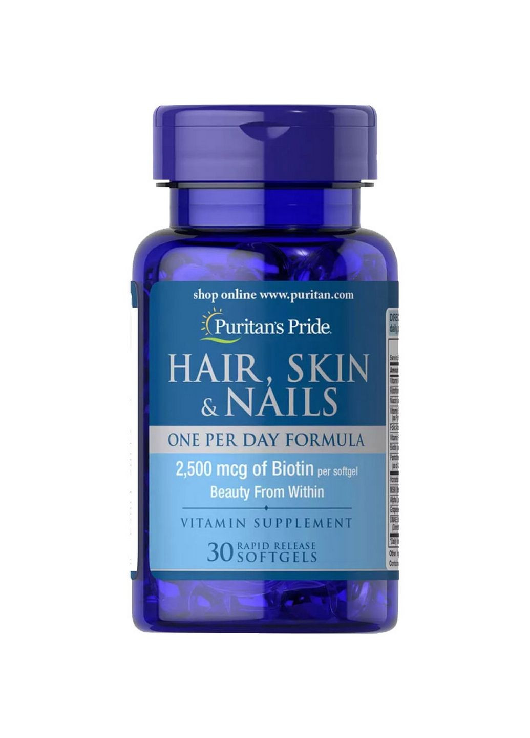 Витамины и минералы Hair Skin and Nails One Per Day Formula, 30 капсул Puritans Pride (294926444)
