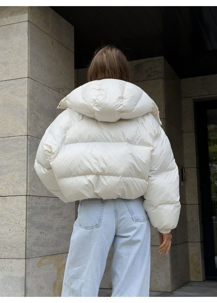 Молочная кроп-пуфер irish цвет молоко глянец milirud