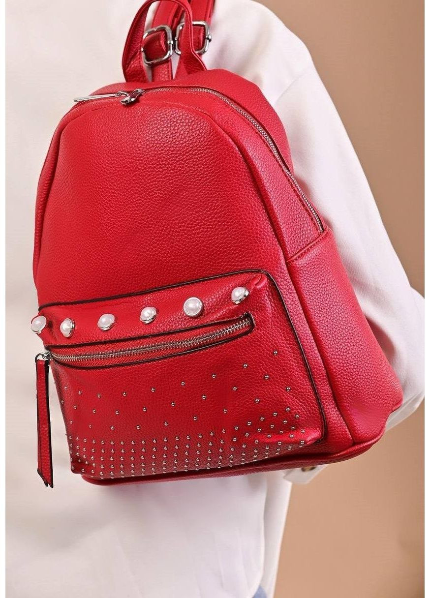 Рюкзак жіночий червоний No Brand Рюкзак для міста (365727242)