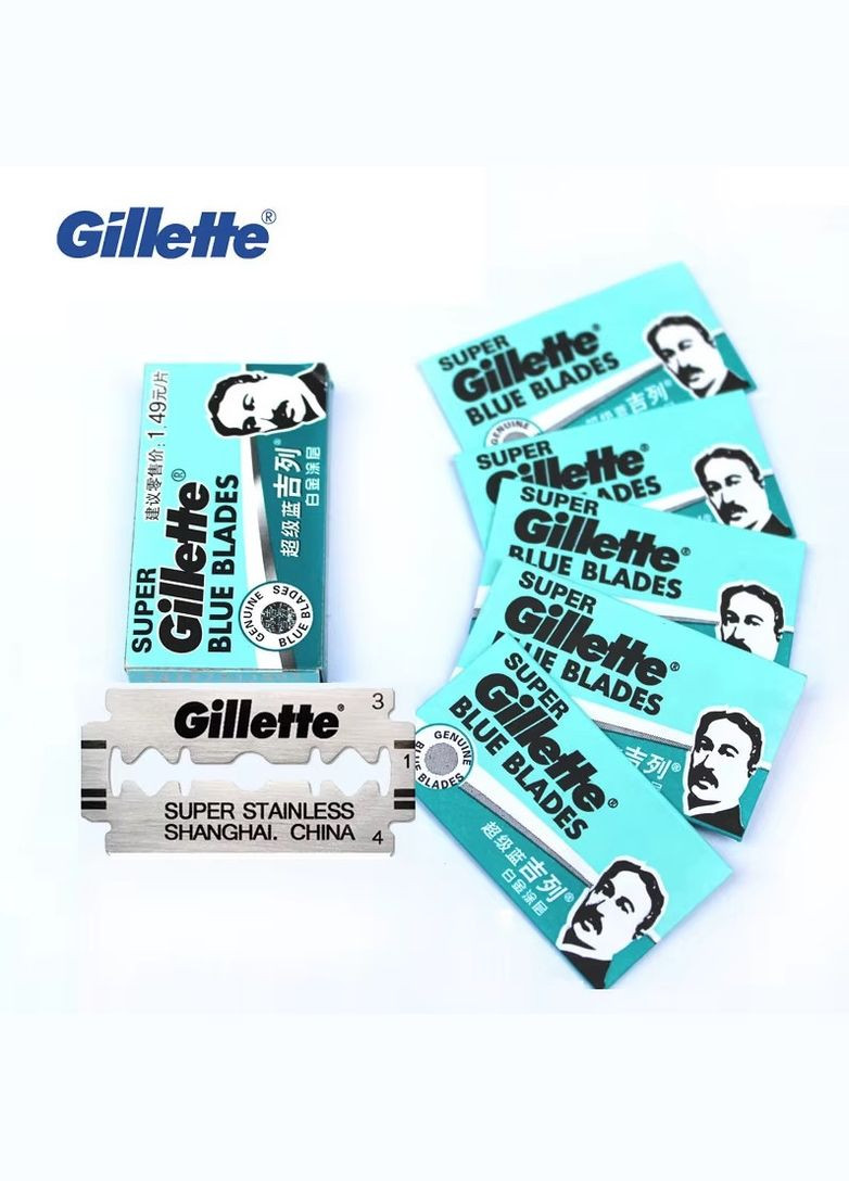 Лезвия Т-образные blue Blades 5шт. пакет Gillette (328908387)