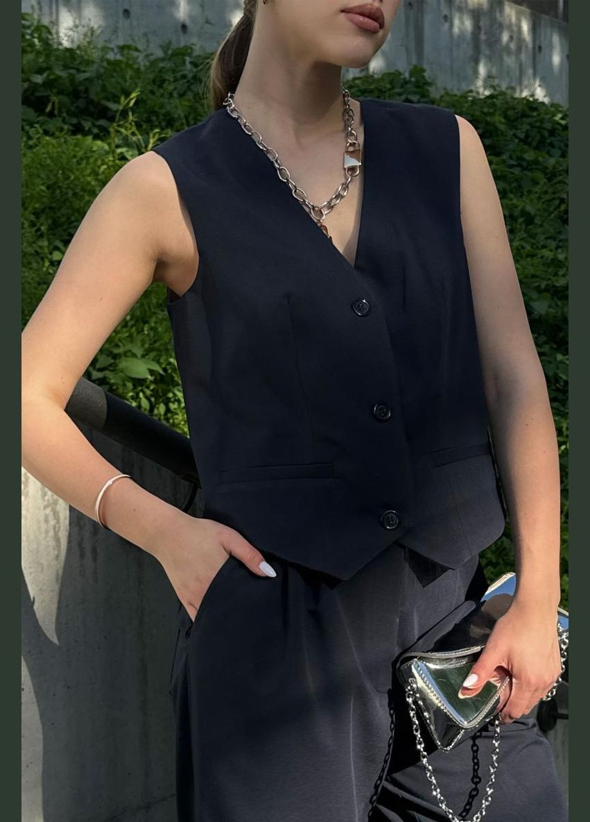 Брючный костюм с жилеткой No Brand (327870016)