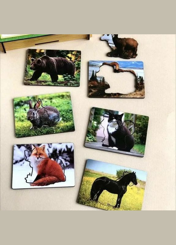 Дерев'яні Дощечки Сегена "Сліди звірів" (ПСД094) PSD094 з візерунками Ubumblebees (304409351)