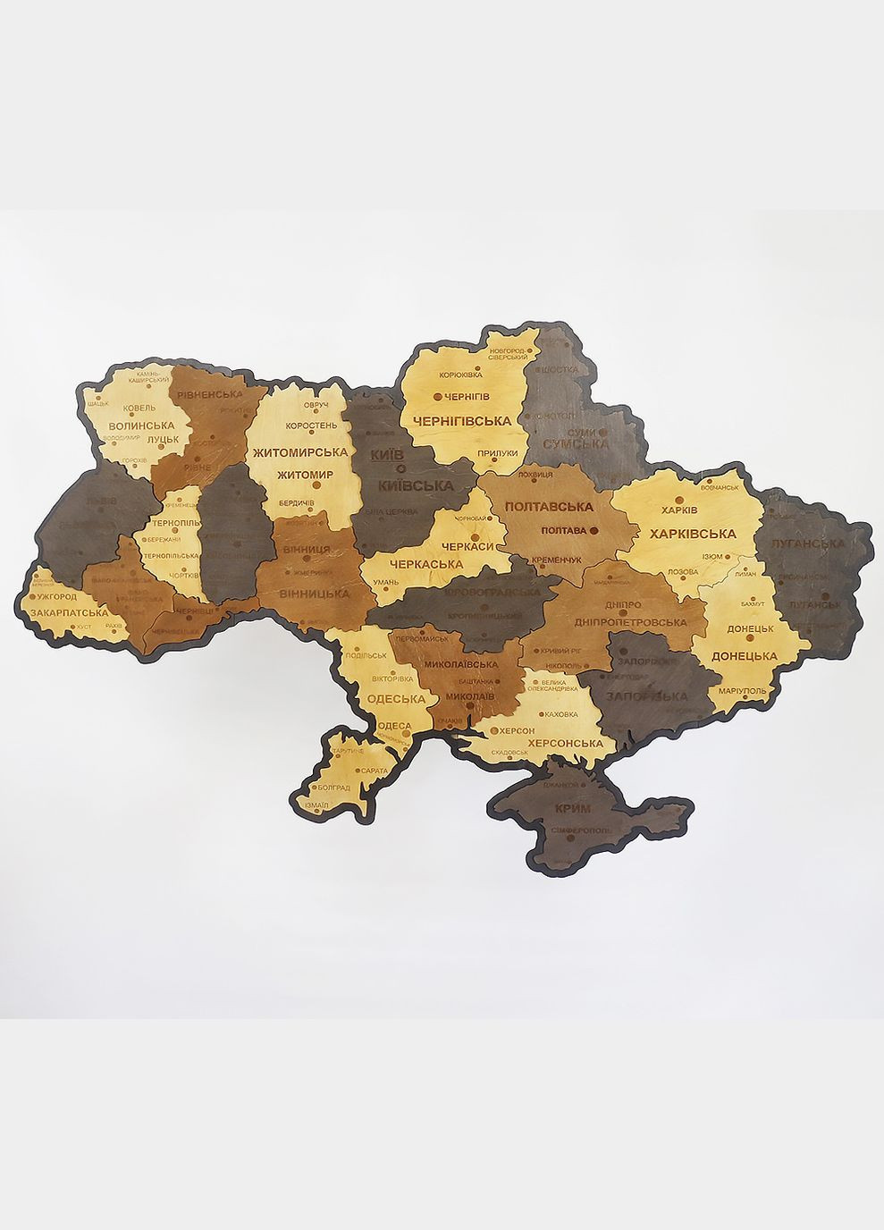 Мапа України настінна велика 3D об'ємна в коробці ручна робота 143*100 см (17) Гранд Презент (279381948)