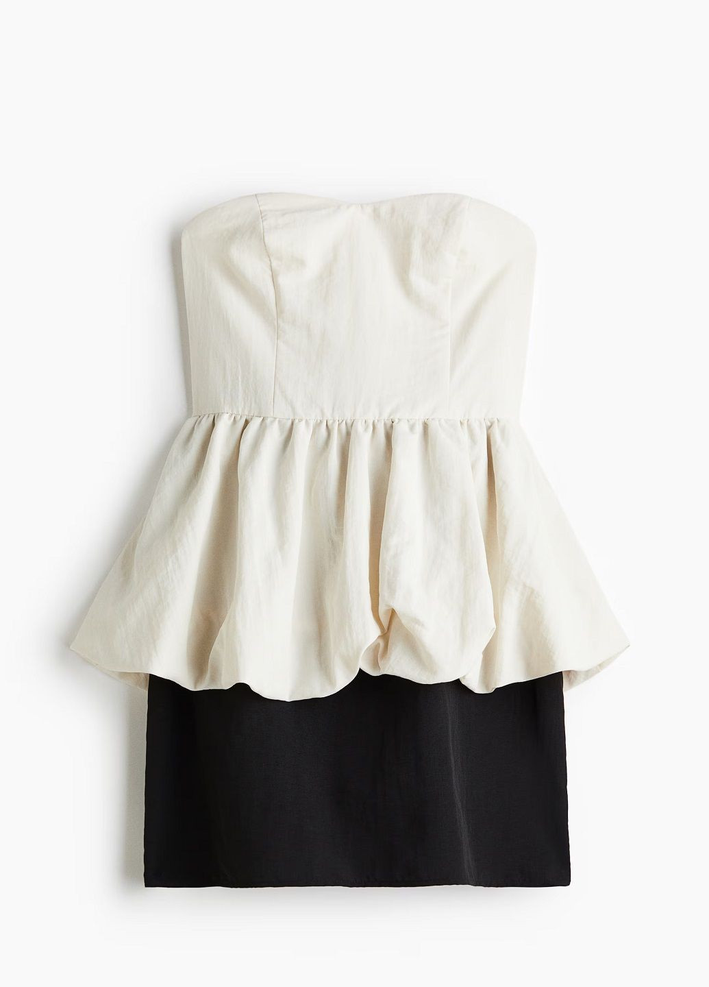 Чорно-білий сукня H&M однотонна