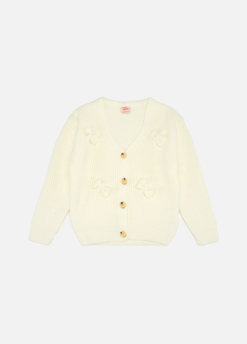 Кофта для дівчинки колір молочний ЦБ-00257115 Papi Papi (301066558)