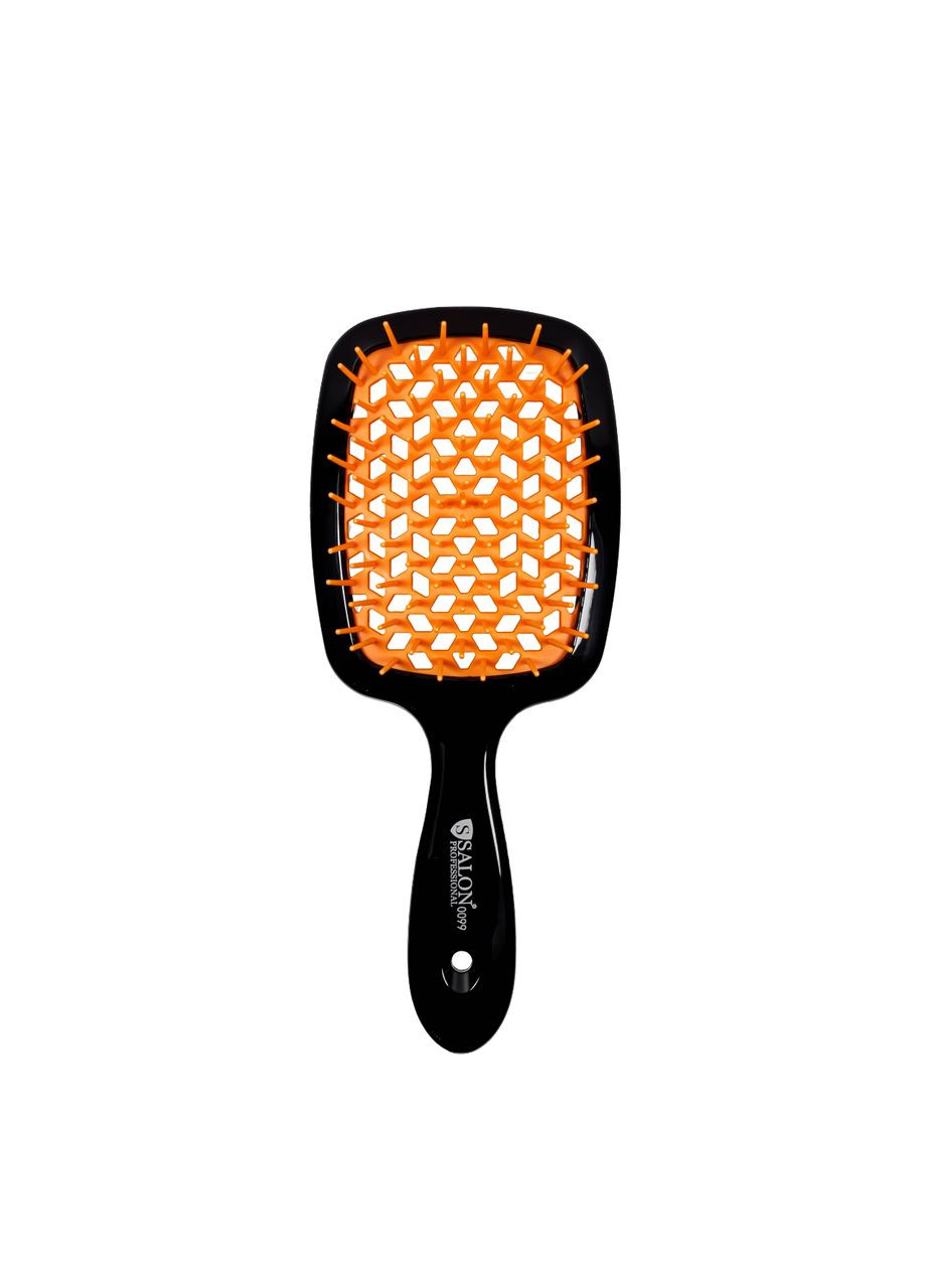 Расческа для волос массажная продувная большая 0099 Фиолетовая с коралловым Salon Professional (331739690)