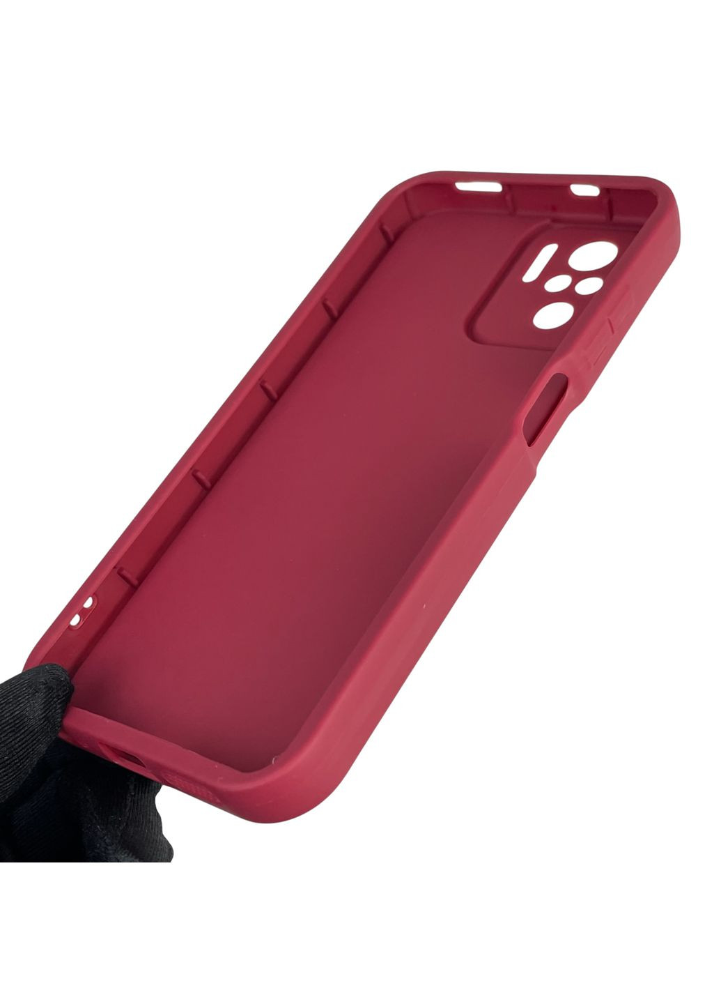 Чохол силіконовий Soft Touch для Redmi Note 10 бордовий (Повний захист камери) Xiaomi (366387828)