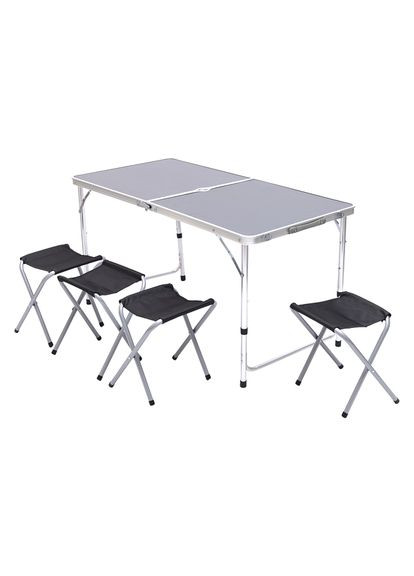Раскладной стол и 4 стула кемпинговый набор для пикника рыбалки отдыха легкий комплект мебели ProDobro (364192468)