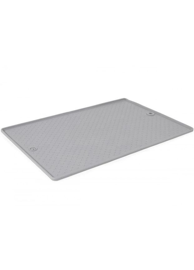 Килимок антиковзкий Pet Bowl Grippmat SM, під миски для тварин, світло-сірий Dexas (364488929)