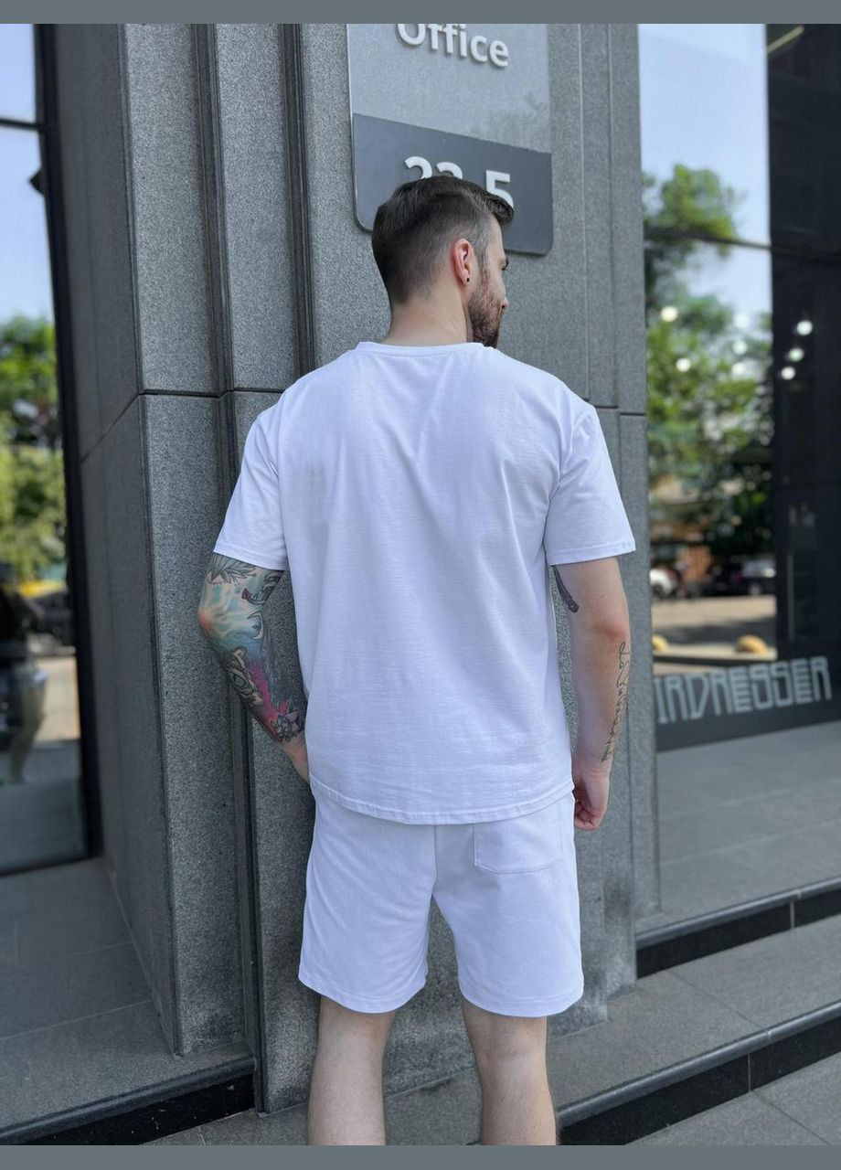 Белая футболка мужская базовая стрейч кулир с коротким рукавом JUGO Volition VolF
