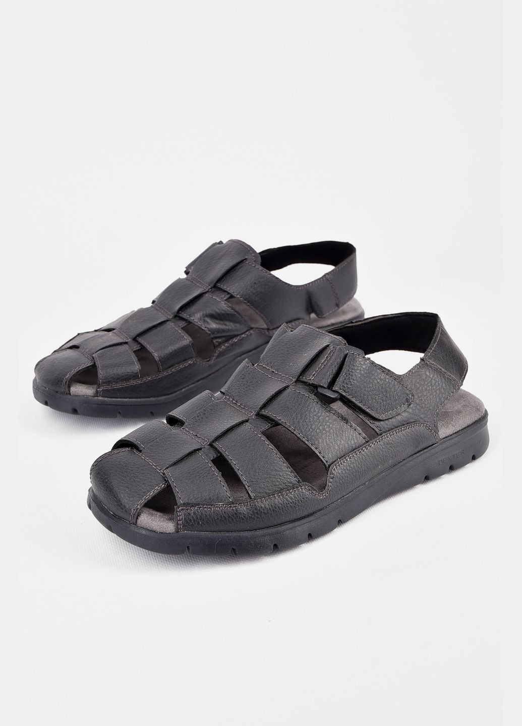 Черные пляжные сандалии мужские черного цвета Let's Shop