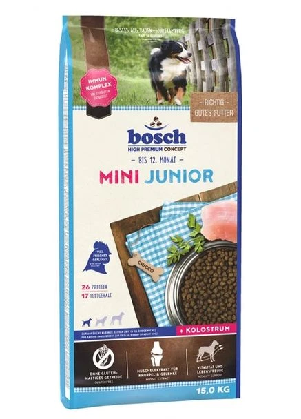 Сухий корм для цуценят HPC Mini Junior (Бош Міні Джуніор) від 2 до 12 місяців для дрібних порід Bosch (401870493)