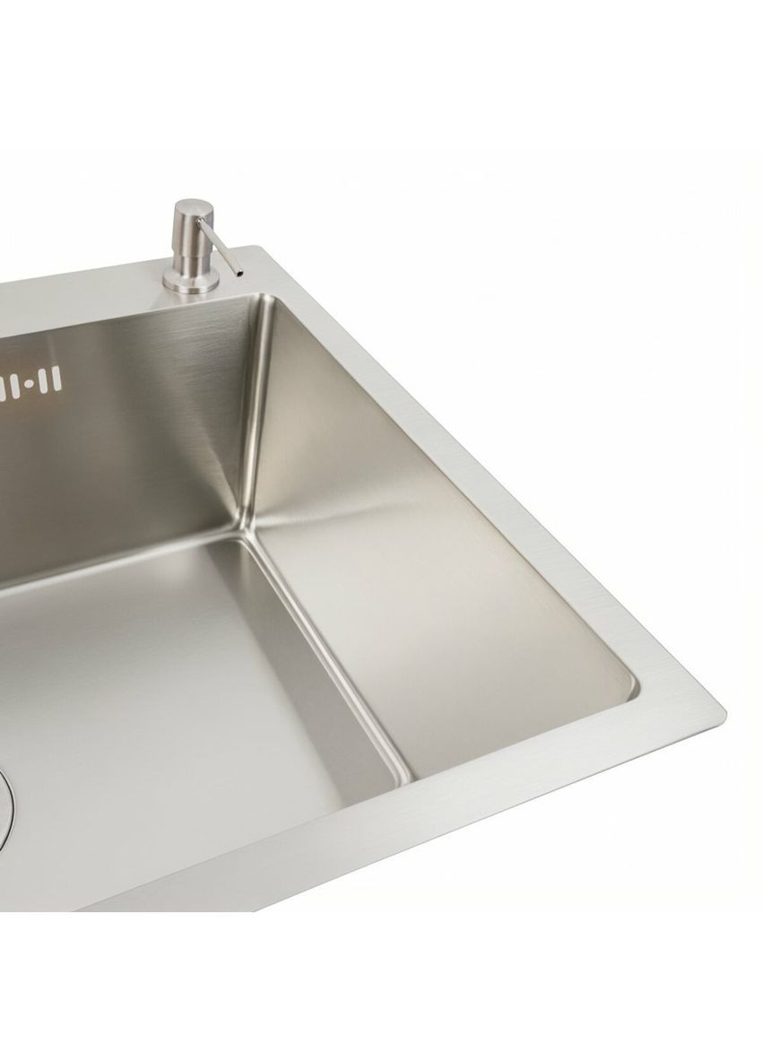 Кухонна мийка Handmade 70*50 нержавійка (сифон круглий, 3,0/0,8) Valeso (336932332)