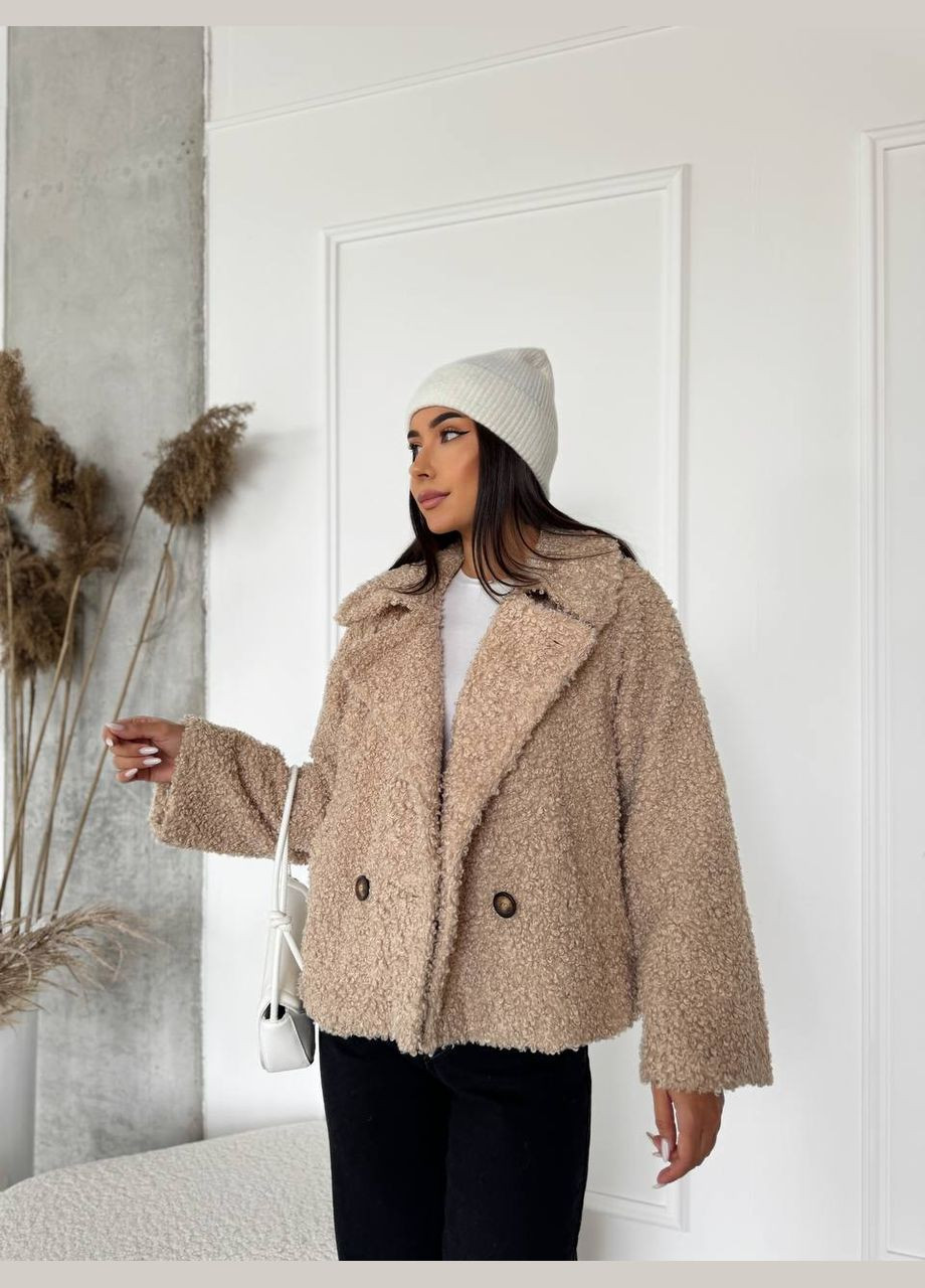 Жіноча коротка шуба з букле Fashion (315875551)