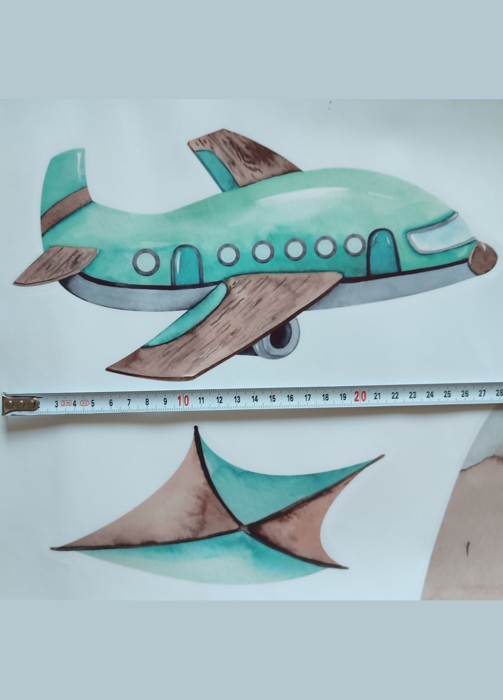 Наклейка на стіну Літак дирижабль гелікоптер куля (листа 60 х 90 см) Б418-14 No Brand (302242603)