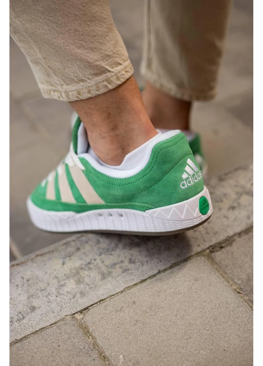 Білі літні кросівки adidas adimatic green white v2 адідас адамантік No Brand