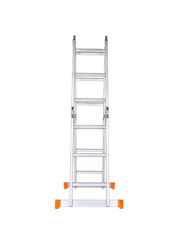 Алюмінієва драбина-трансформер (4x3 сходинок) 4-секційна (24865) BLUETOOLS (322826572)